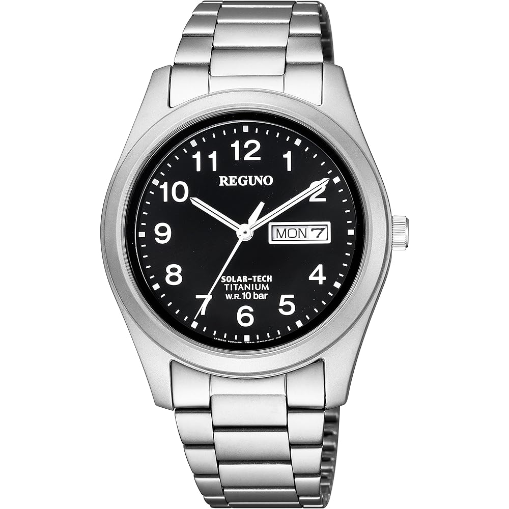 Мужские часы Citizen Reguno Solar Tech Standard Титановая модель KM1-415-53