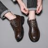 Мода Модная мужская новая кожаная обувь Универсальная мужская обувь Классическая Деловая Повседневная и Удобная Джентльменская Уличная для Ходьбы