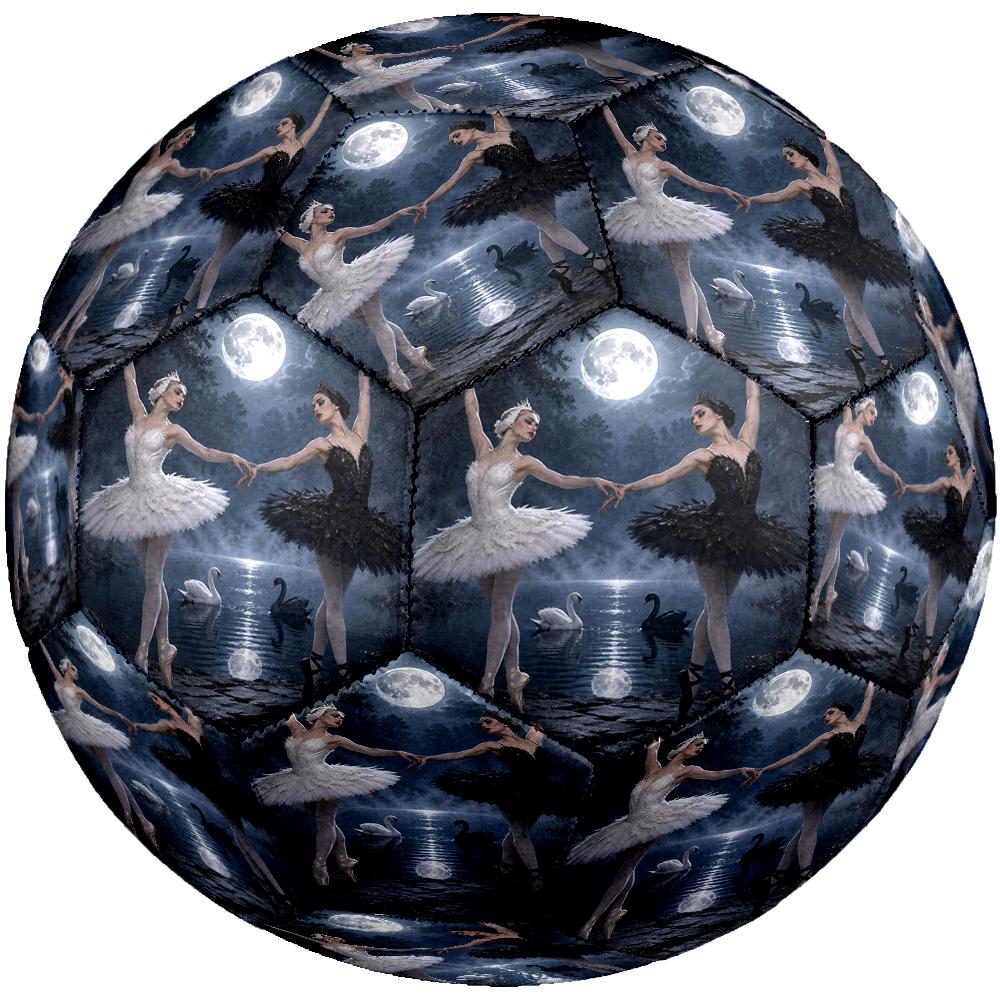 ballet Theme Size 5 Soccer Ball, Suitable for Both Indoor and Outdoor Matches, a Gift Suitable for Everyone.