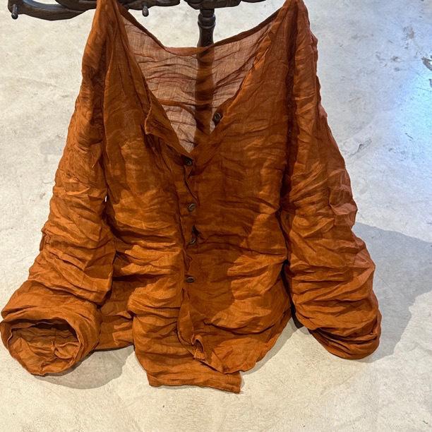 Johnature Woman Winter O-Neck Print Long Sleeves Shirt Fashion Vintage Chinese Style Single Breasted Shirt