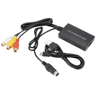 Конвертер, совместимый с S-video в HDMI, адаптер, совместимый с AV в HDMI, Rca Convert 720p @ 60 Гц для HdTV