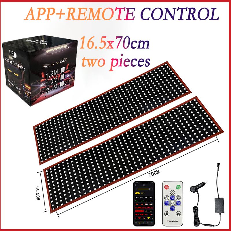 Devil Eyes Light Bluetooth APP Control LED Display Scrolling Sign Light for Car Truck Windshield LED Pixel Panel Light Remote