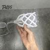 Ручная лейка для душа, 3D-печатная полая плетеная распылитель типа «дождь», не засоряющаяся, для ванной комнаты, аксессуар для легкой установки и очистки