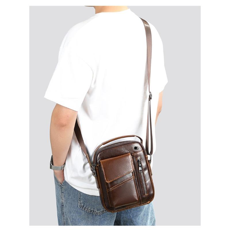 Сумка через плечо из натуральной кожи, мужская сумка через плечо, деловая сумка через плечо из коровьей кожи