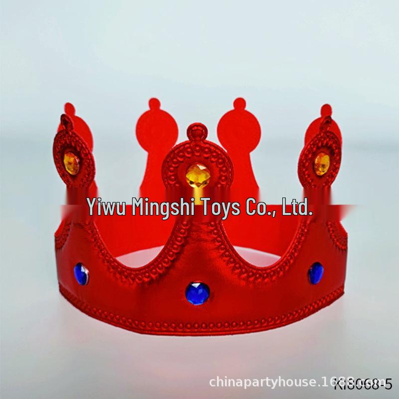 Carnival King Costume Set: Adult Cape, Crown, Hat, & Wand