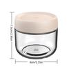 2pcs 280ml Empty Glass Cream Jar Sealable Food Jar Portable Kitchen Storage Jar Snack Storage Bottle Cosmetic Container