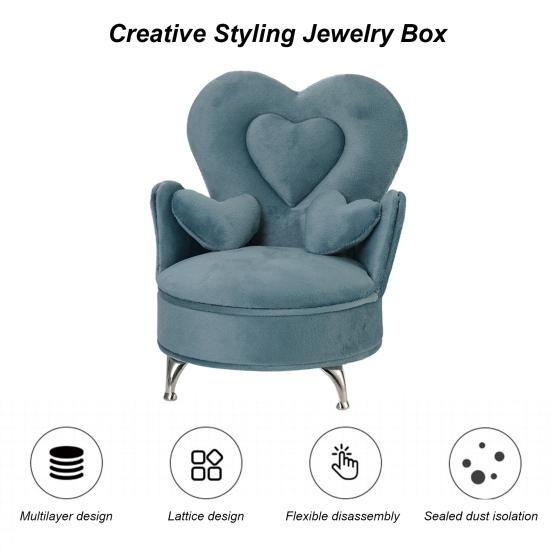 Jewelry Organizer Decoration Brooches Storage Dust-proof Velvet Fabric Jewelry Display Holder Dressing Table Supply