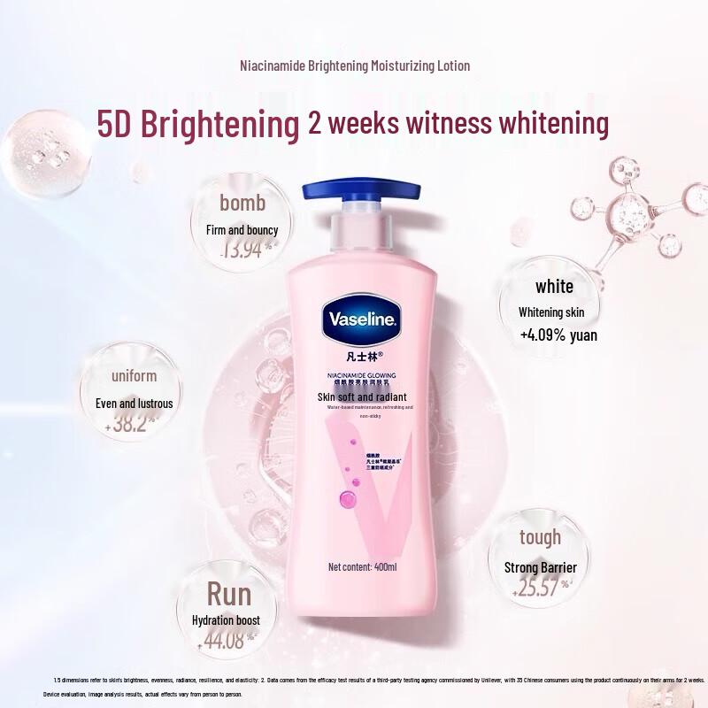 Dove Deeply Nourishing Body Wash and Vaseline Brightening Body Lotion Set