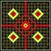 Brangdy 8x8 Флуоресцентные желтые мишени-наклейки с брызгами