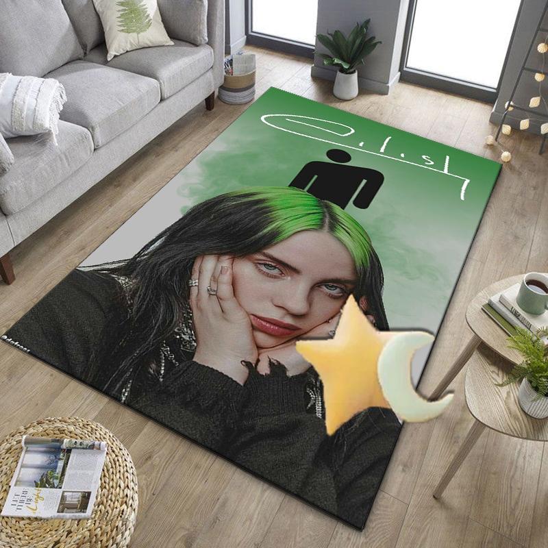 Коврик для пола, коврик под кресло, игровой ковер Bi-llie music Artwork Office, подходит для прихожей, спальни, гостиной, рабочего стола, праздничный подарок