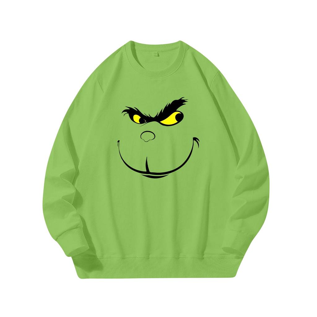 Женский повседневный и модный свитер с круглым вырезом, свободный свитер с круглым вырезом и принтом