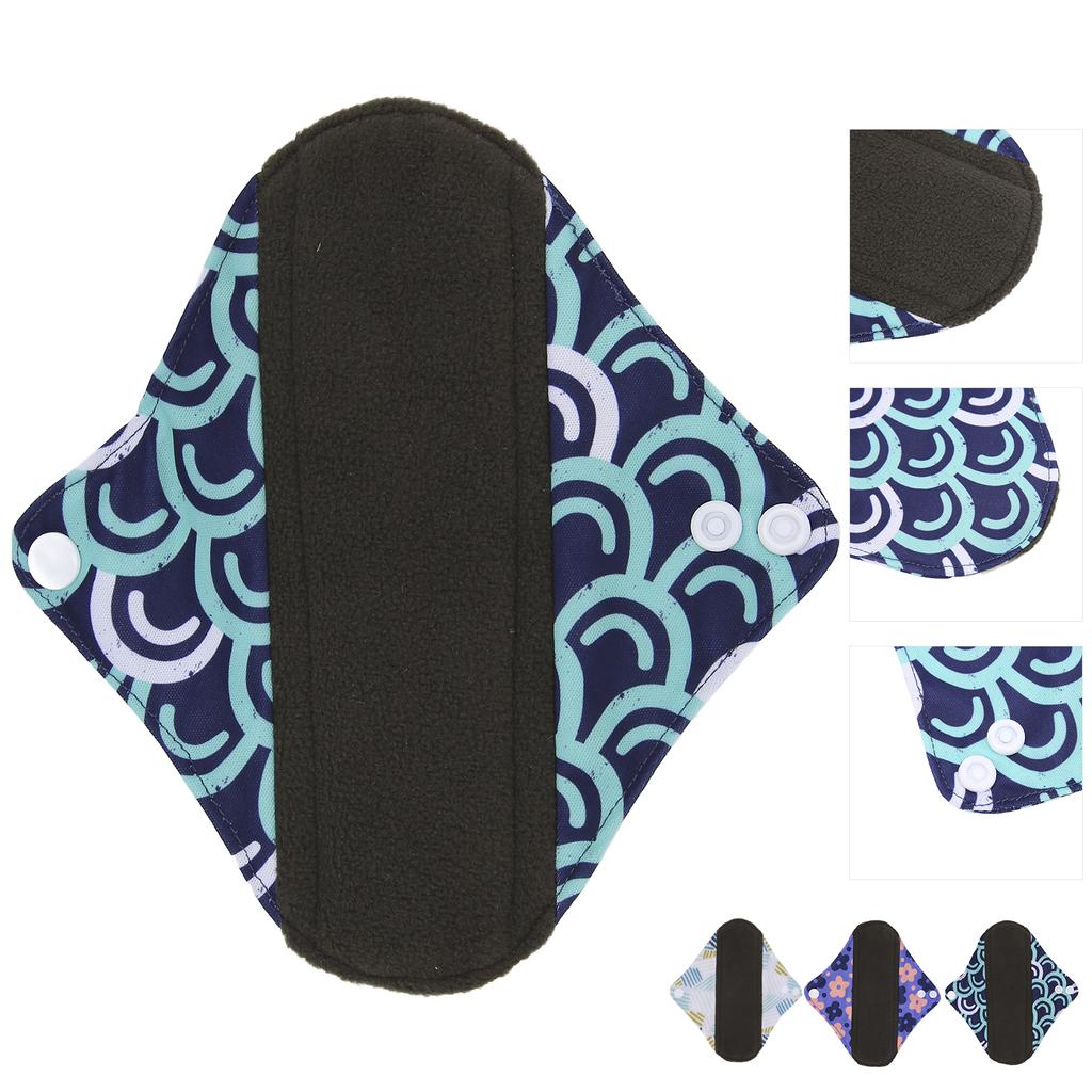 Многоразовые менструальные прокладки, моющиеся бамбуковые угольные ткани, герметичные женские гигиенические прокладки, прокладки для женщин