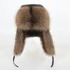 Зимняя шапка-ушанка из искусственного лисьего меха, енотового меха, мужская и женская, плюшевая теплая, для защиты ушей от холода, меховая, для внешней торговли