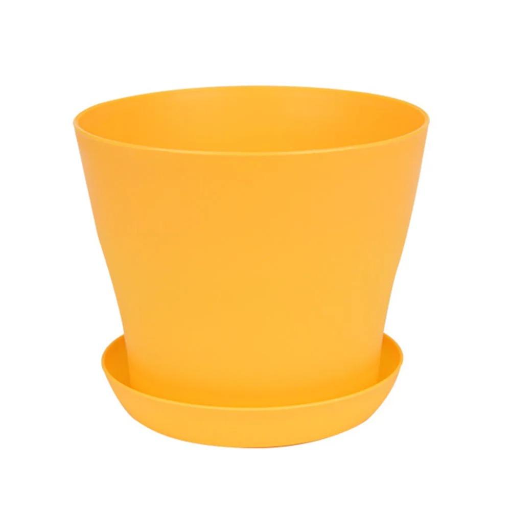 Пластиковый цветочный горшок из смолы с поддоном, зеленые горшки для растений, кашпо, водонепроницаемые 11,5 см, кашпо для бонсай, горшок для сада и дома