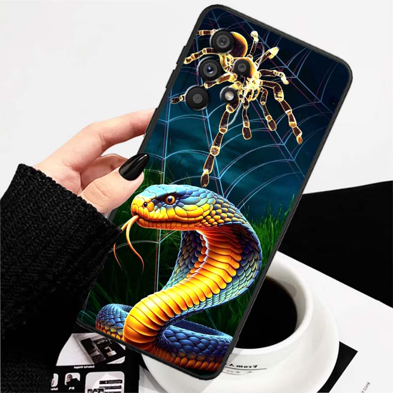 Чехол для телефона с дизайном Аниме Биология для Samsung A73 A72 A71 A55 A54 A53 A52 A51 A13 A22 A16 A15 A12 A14 A26 A07 5G Черный