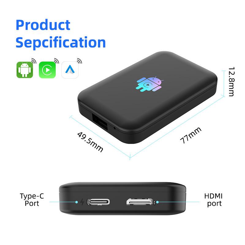 Адаптер Carlinkit с проводного на беспроводной CarPlay - Android 13.0 HDMI Box