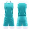 Kids Men Women Basketball Jersey Set Child Men Blank Basketball Uniforms V-Neck Training Vest Double Pocket Shorts Sports Suit