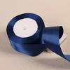 22meter/roll navy blue Polyester Satin Ribbon Chrismas Wedding Party Prom Decoration Cake Wrap Ribbons DIY Hair Accessories bow