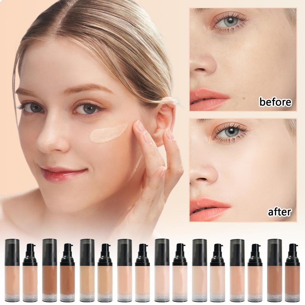 8 цветов жидкой основы, освежающей и увлажняющей, без липкой пудры и без снятия макияжа, натуральной и стойкой для ухода за кожей и консилера