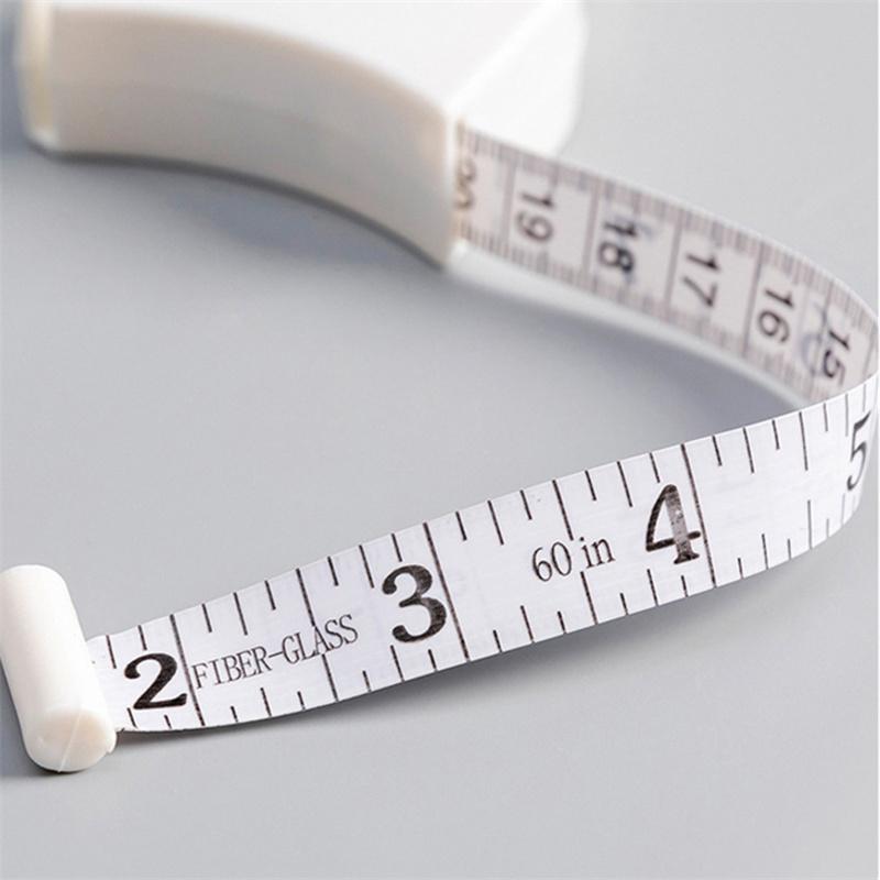 Автоматическая телескопическая лента для измерения тела 150 см/60 дюймов, швейная линейка, инструменты, самоубирающаяся, для похудения