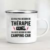 Camping Car Enamel Mug Adventure Together Cup Gift Idea for Camper Van Picnic Metal Insulating Outside Outdoor Festival Travel