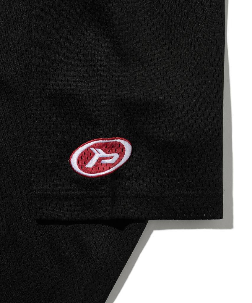 PHYPS MOTORCYCLE Motorcycle Piping Mesh Short Sleeve Black