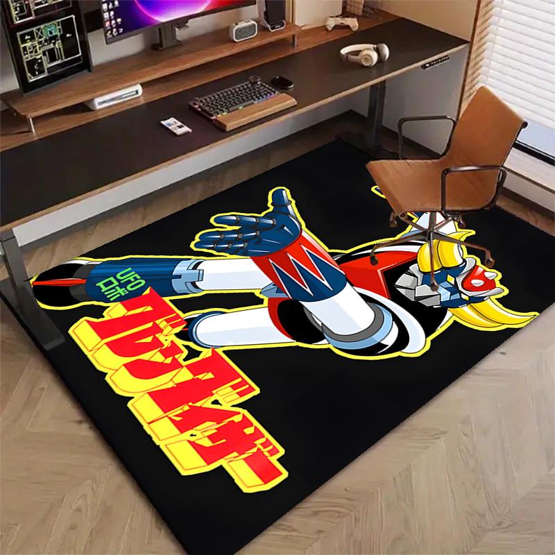 1pc UFO Robot Grendizer6 Design Printed Area Rug Carpet for Bedroom Living Room Home Decor Rugs Mat Non Slip Mat Rug for Bedside
