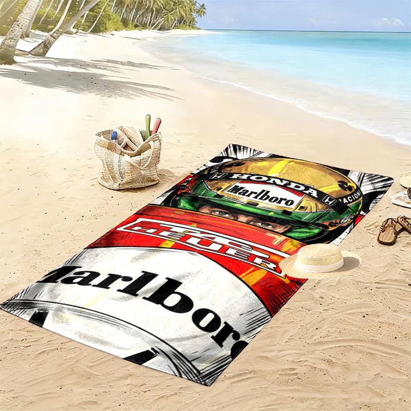 Ayrton Senna Towel, Large Soft Quick Dry Towel for Beach Camping Swimming
