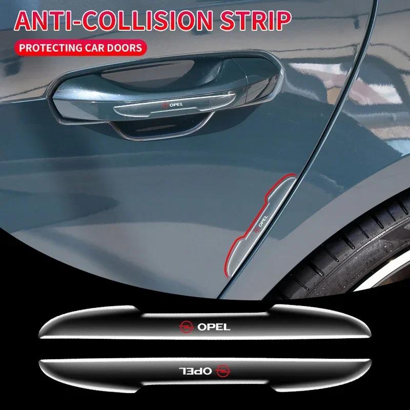 NPT1 4Pcs Car Door Edge Guards Anti-Scratch Protector For Opel astra h astra j g corsa insignia zafira b vectra c corsa d vivaro