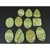 360Cts. Natural Yellow Lace Agate Mix Cabochon Loose Gemstone 11 Pcs Lot C-3895