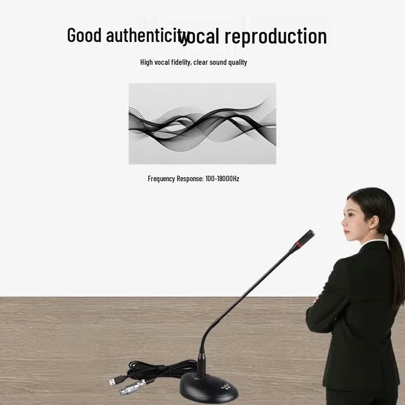 HuiDu USB Wired Desktop Microphone - USB-9103 (CN version)