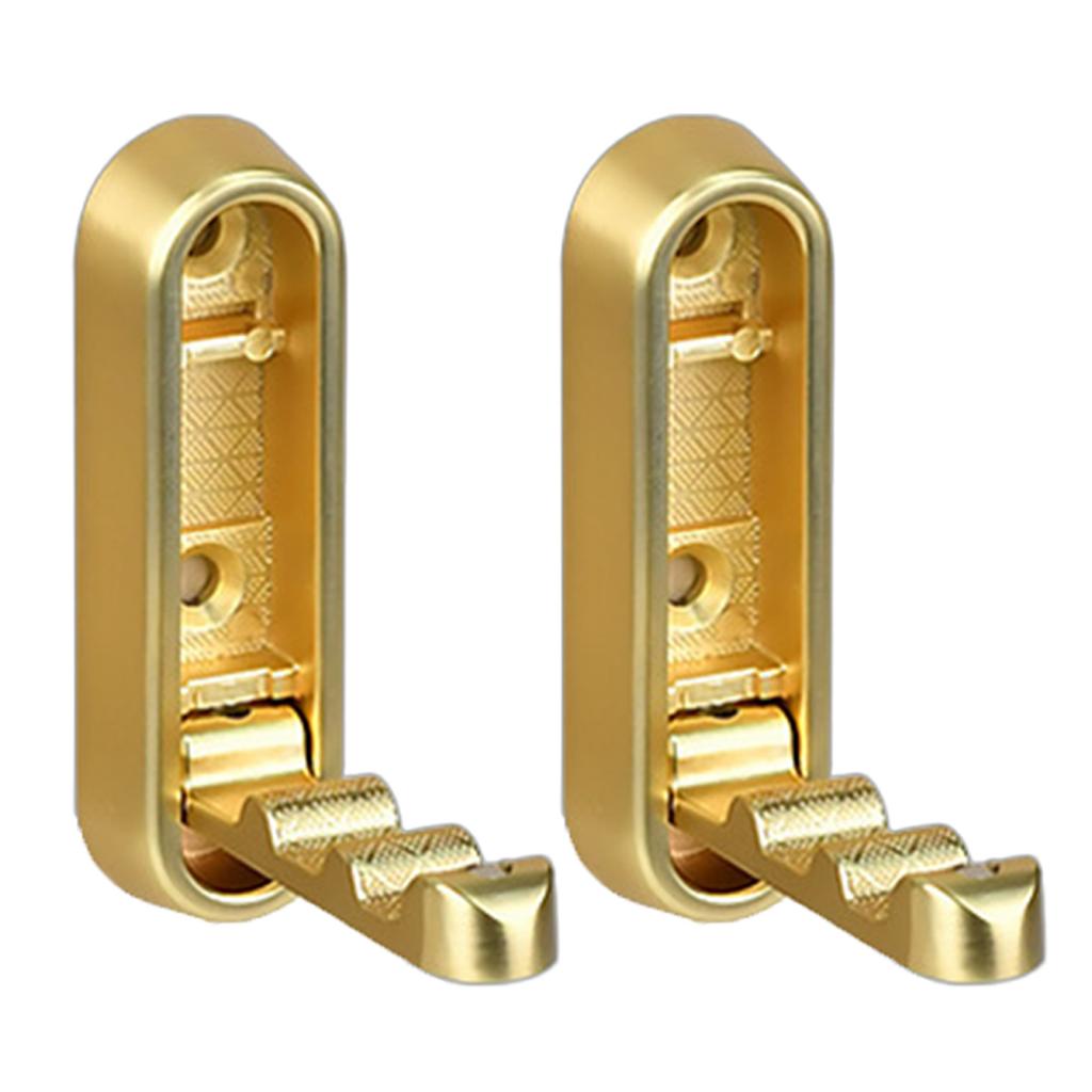 Упаковка из 2 складных крючков для полотенец, шляп, рюкзаков, прочная настенная вешалка для одежды, принадлежности для ванной комнаты