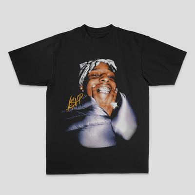 Европейская и американская футболка ASAP Cat Hip-hop Rock Rap Top, Уличный Спортивный Повседневный Мужская Футболка, Женская Футболка, Стиль для Пары