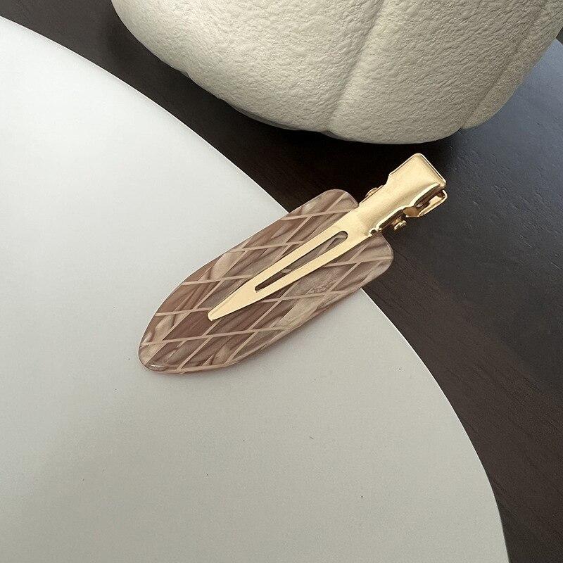 2/3/4/6 шт. ацетатные заколки для волос в Корейском стиле, золотисто-белые блестящие заколки для волос, головные уборы для девочек и женщин, аксессуары для волос