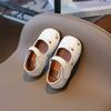 Princess Toddlers Girls Leather Shoes Flat Retro Kids Embroidery Dress Shoes Soft New Autumn Sweet Floral Shoes Girl H09247