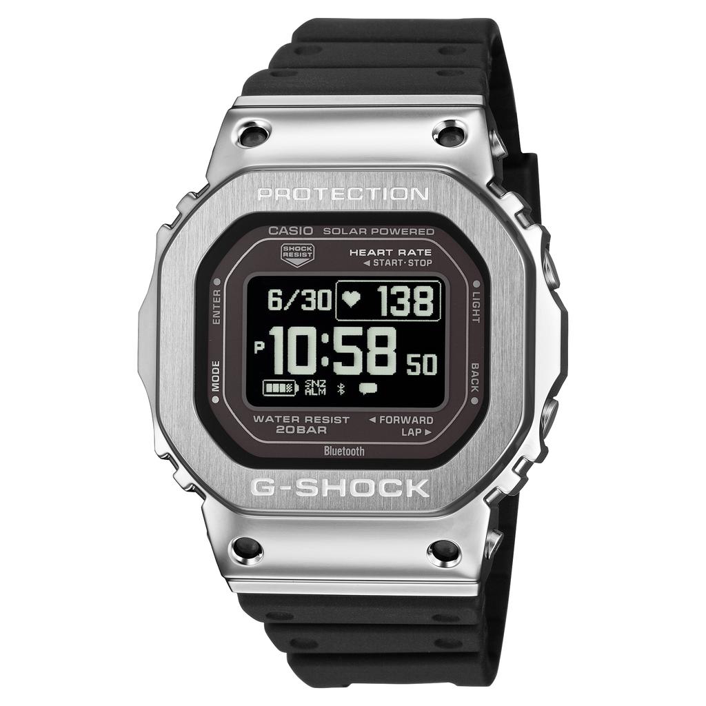 Casio Мужские часы G-SHOCK GM-H5600-1, стальной корпус, водонепроницаемость 200 м, цифровые, ударопрочные, кварцевые