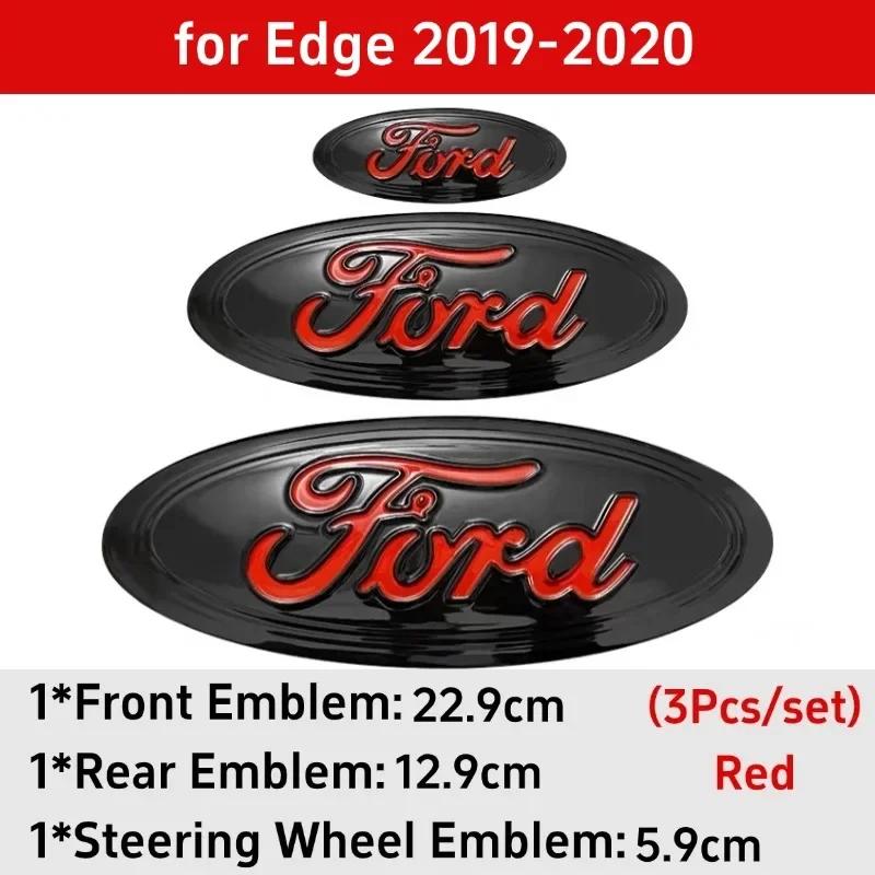 Металлическая наклейка-значок на руль (передний, задний) для Ford Explorer Escape ST Kuga Mondeo Focus Edge Focus Taurus Equator