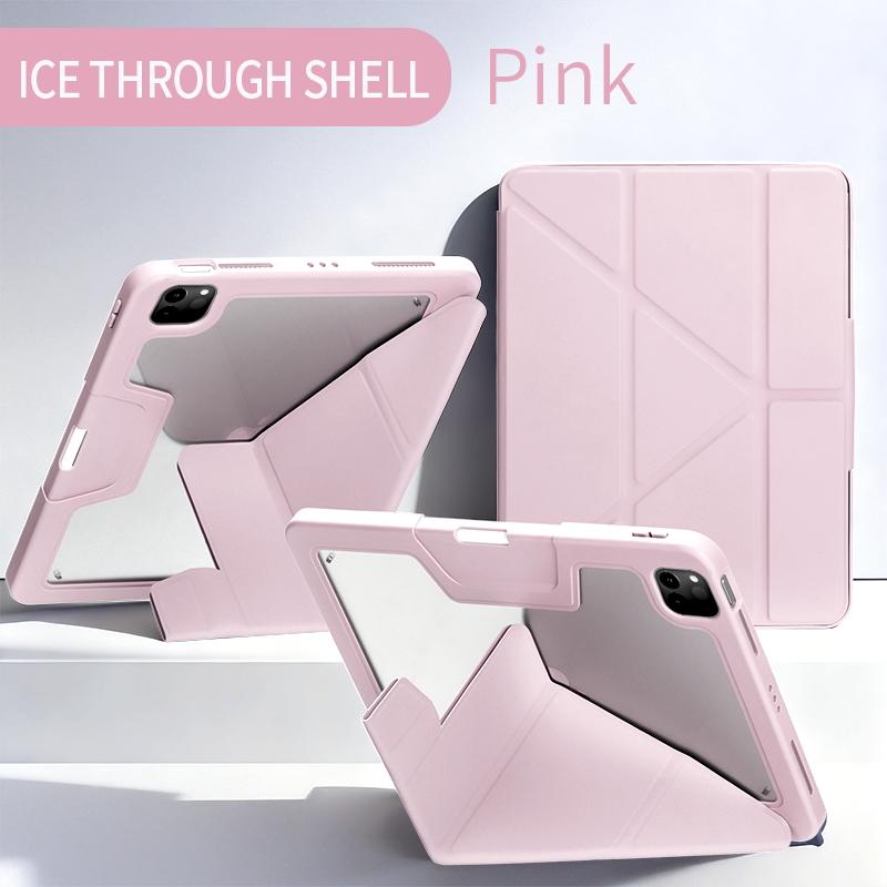 Магнитный чехол со складыванием Y для iPad 12-го 11-го Smat Cover iPad 10-го Air 5 4 10.9 iPad Air 11 M4 Pro 11 7-го 9-го 8-го ПОКОЛЕНИЯ 10.2 10.5 Оболочка