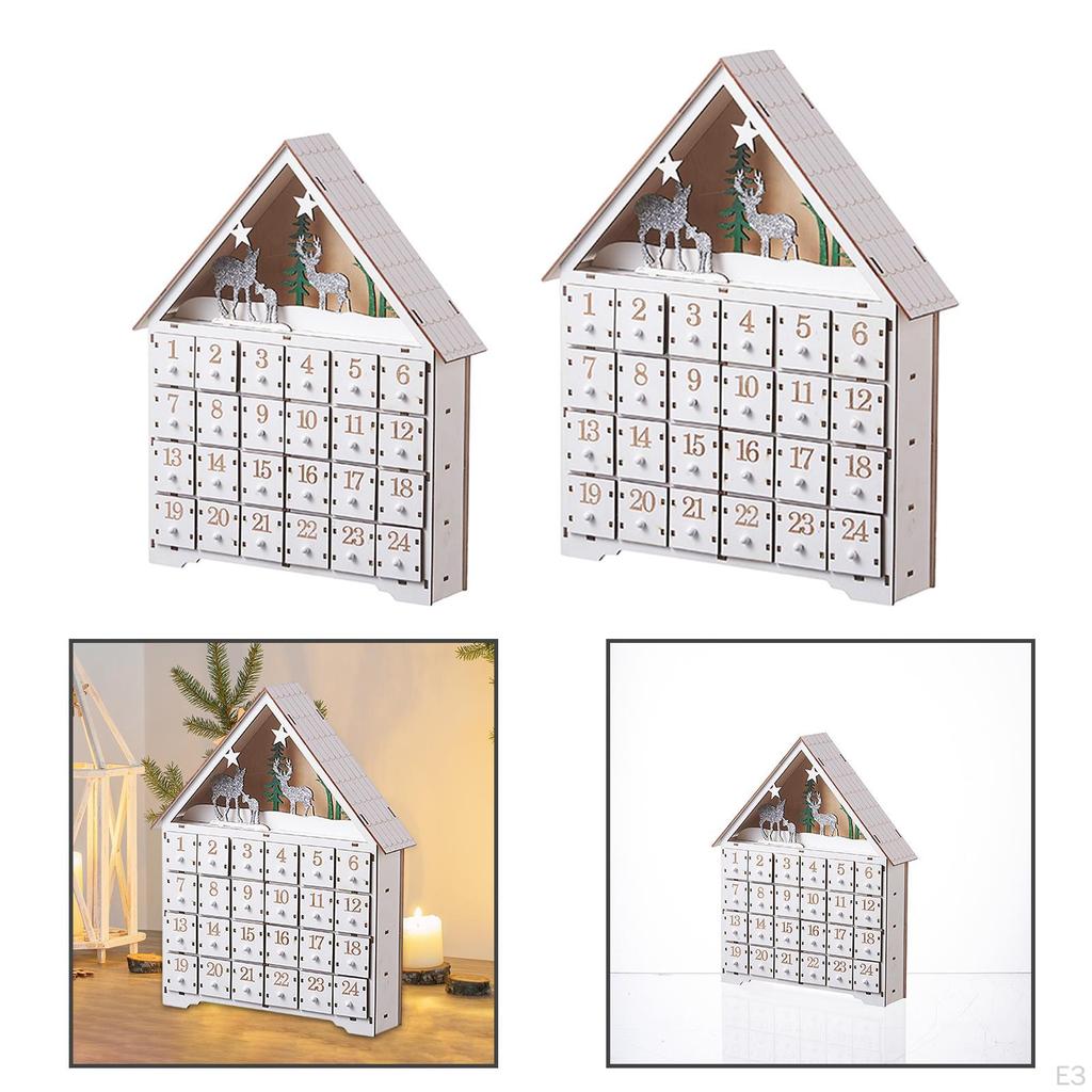 Рождественский адвент-календарь с 24 ящиками для использования дома и в классе