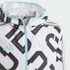 adidas Куртка с капюшоном на молнии, с цифровой печатью, с длинным рукавом, детская, белая IJ4938