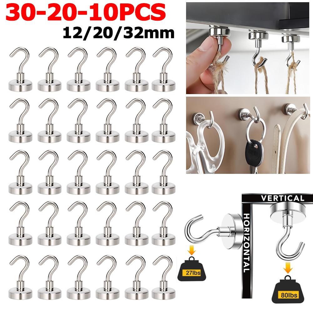 10 шт. Магнитная вешалка настенная сверхпрочная круизная вешалка многоцелевые крючки для хранения для холодильника другие магнитные поверхности