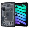 Чехол Spigen для iPad Mini 7/6, Полупрозрачный, Совместим с Apple Pencil, Технология воздушной подушки, Ударопрочный, Защита камеры, 3D-печать, Ultra Hybrid, A