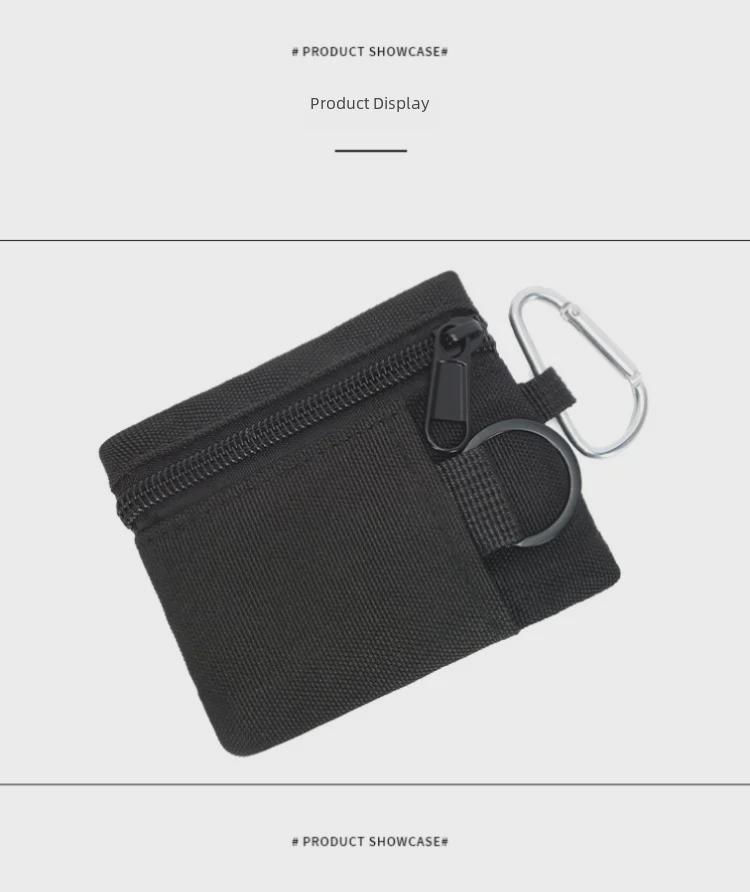 Многофункциональная сумка на молнии: Держатель ключей и монет для кемпинга, пешего туризма, рыбалки, хранения карт и всякой всячины.