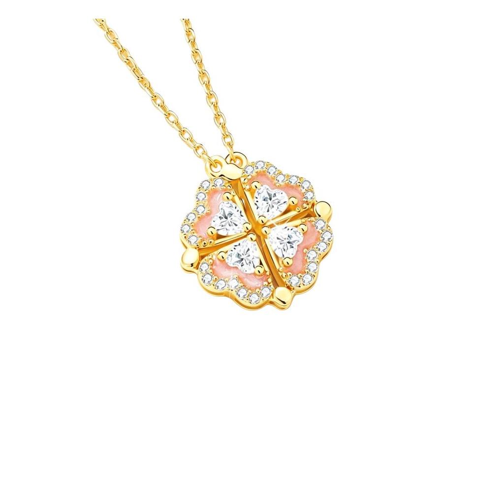 Four-Leaf Clover Necklace, Chain Necklace, Pendant Necklace