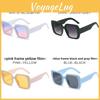 Модные женские квадратные солнцезащитные очки с защитой UV400 для путешествий и вечеринок