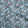 Cotton Poplin Blue Fabric Abstract Floral Sewing Craft Projects Fabric Prints By Yard 42 Inch