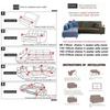 Эластичные чехлы на диван, подушки, шелковый диван, спандекс, нескользящие, мягкие чехлы на диван из спандекса, накидки, эластичные чехлы на диван на 1/2/3/4 места