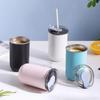 Portable 304Stainless Steel Coffee Cup Sealed Leak Proof Heat-resistant Vacuum Cup School Office Worker Water Cup Drinkware