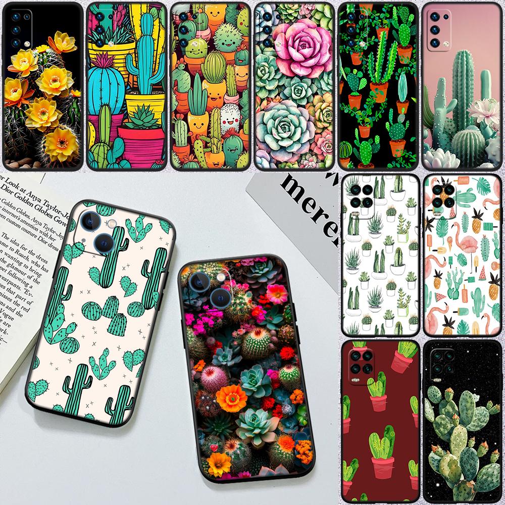 RA33 Watercolour Cacti Succulent New High-End Shell Phone Case for iPhone 16 15 14 13 12 Pro Max Plus Mini