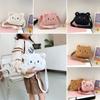 Cartoon Cat Women Handbags Plush Soft Messenger Bag Plush Shoulder Bag Baby Girls Toy Gift